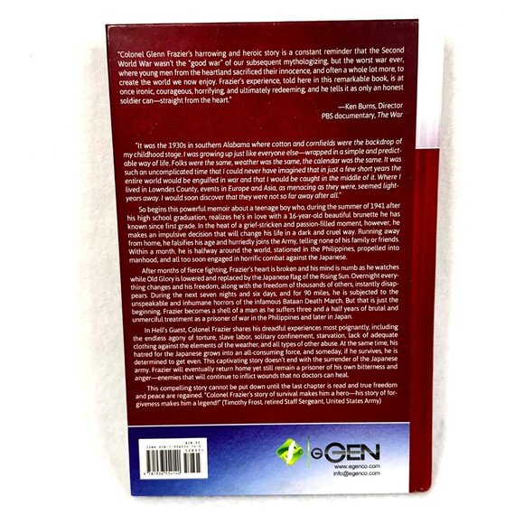 Hell's Guest By Col. Glenn D. Frazier - Hardcover - Autographed - Picture 6 of 7